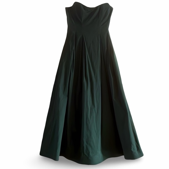 NWT Reformation Tylynn Strapless Dress in Forest Green | Size 2 - Picture 3 of 12
